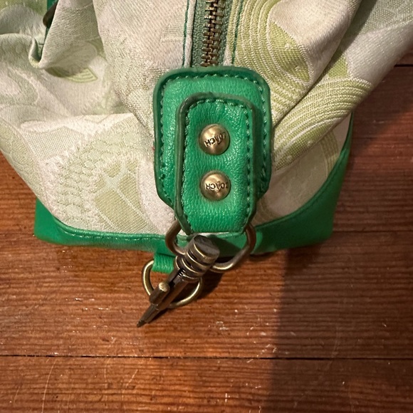 Coach Vintage Green Madison Sabrina satchel purse bag - Picture 3 of 11
